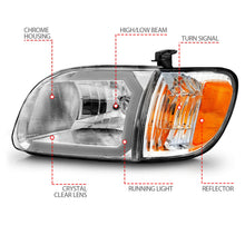 Load image into Gallery viewer, Anzo USA 111580 Crystal Headlight Set Fits 00-04 Tundra