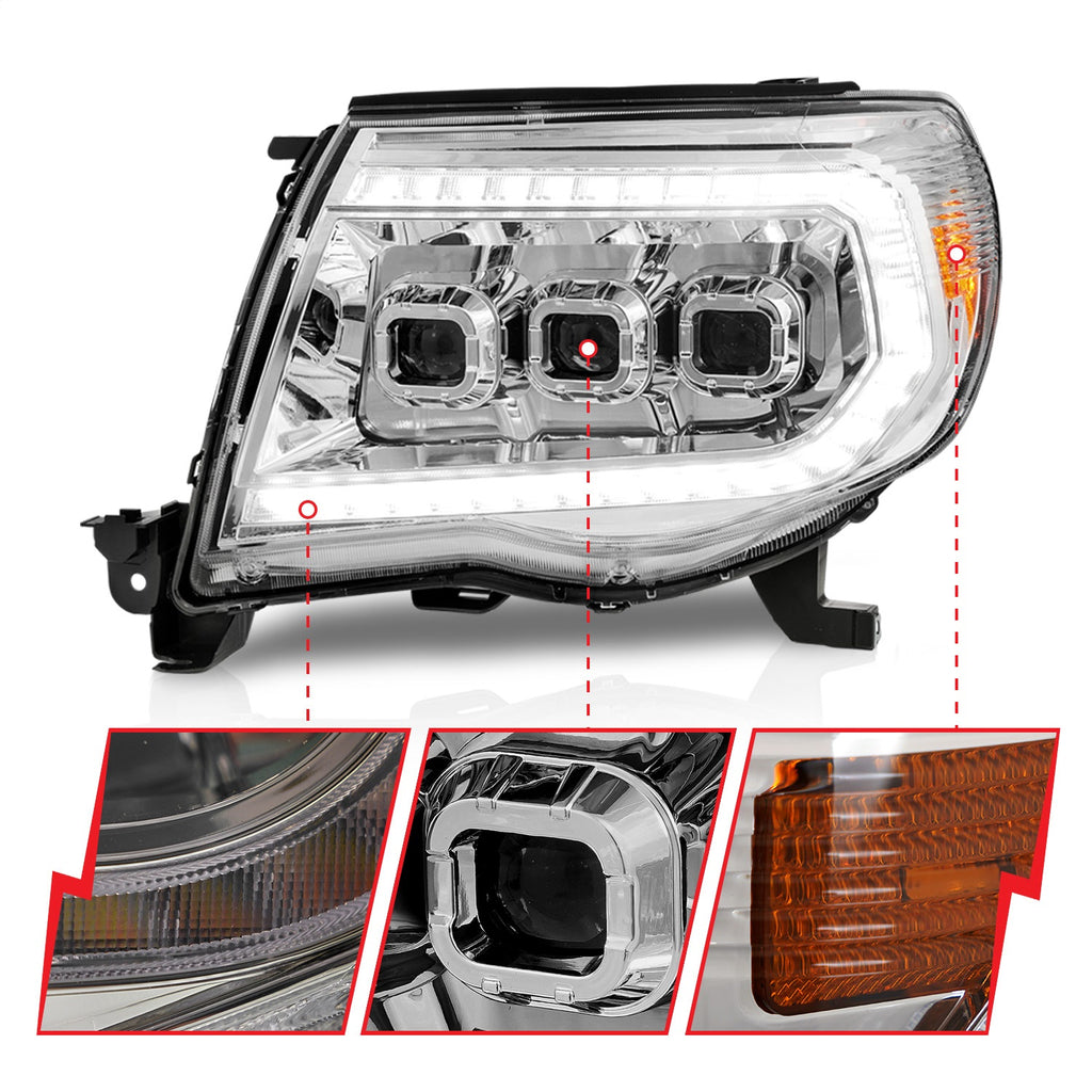 Anzo USA 111582 LED Projector Headlight Fits 05-11 Tacoma