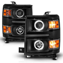 Load image into Gallery viewer, Anzo USA 111583 Projector Headlight Set w/Halo Fits 14-15 Silverado 1500
