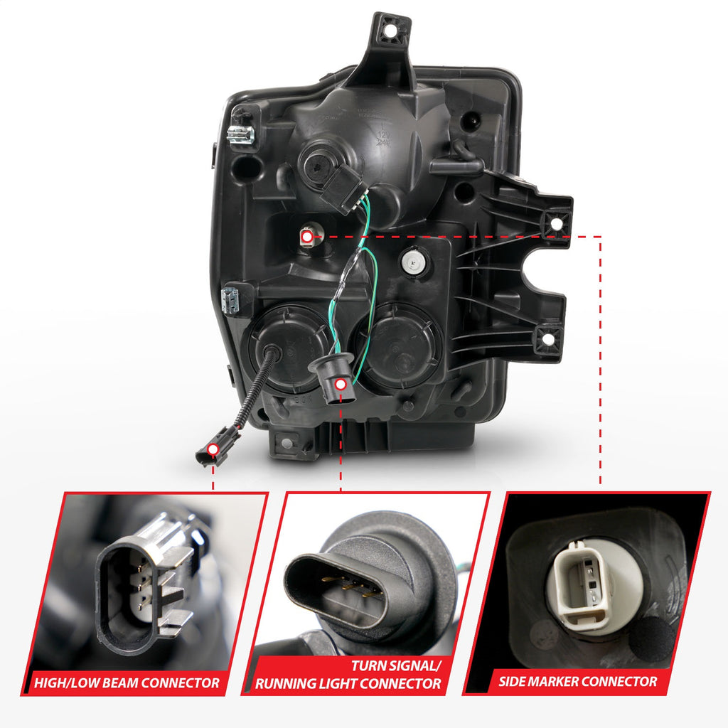Anzo USA 111586 Projector Headlight Set