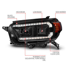 Load image into Gallery viewer, Anzo USA 111602 Projector Headlight Set Fits 10-13 4Runner