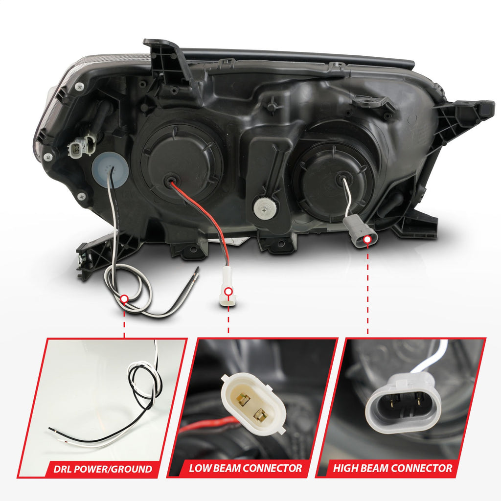 Anzo USA 111603 Projector Headlight Set Fits 10-13 4Runner