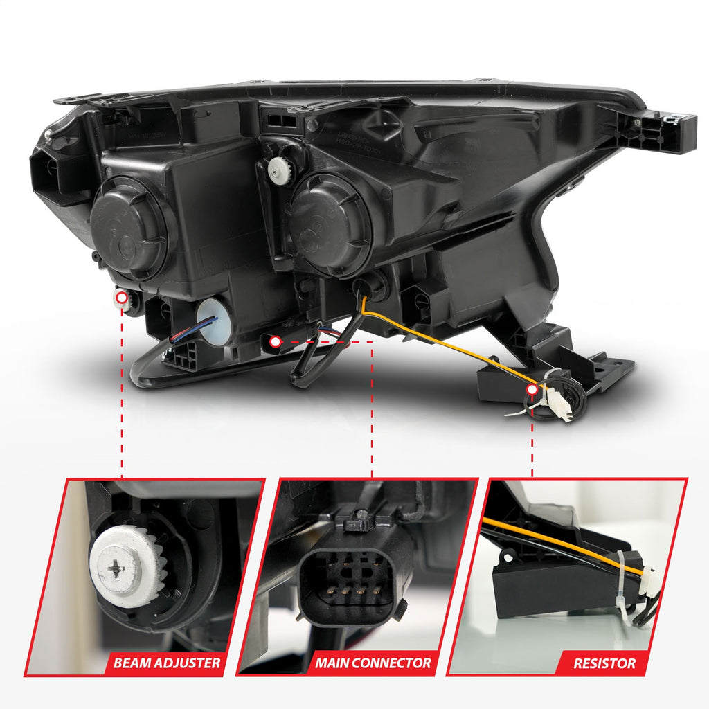 Anzo USA 111613 LED Projector Headlight Fits 19-23 Ranger
