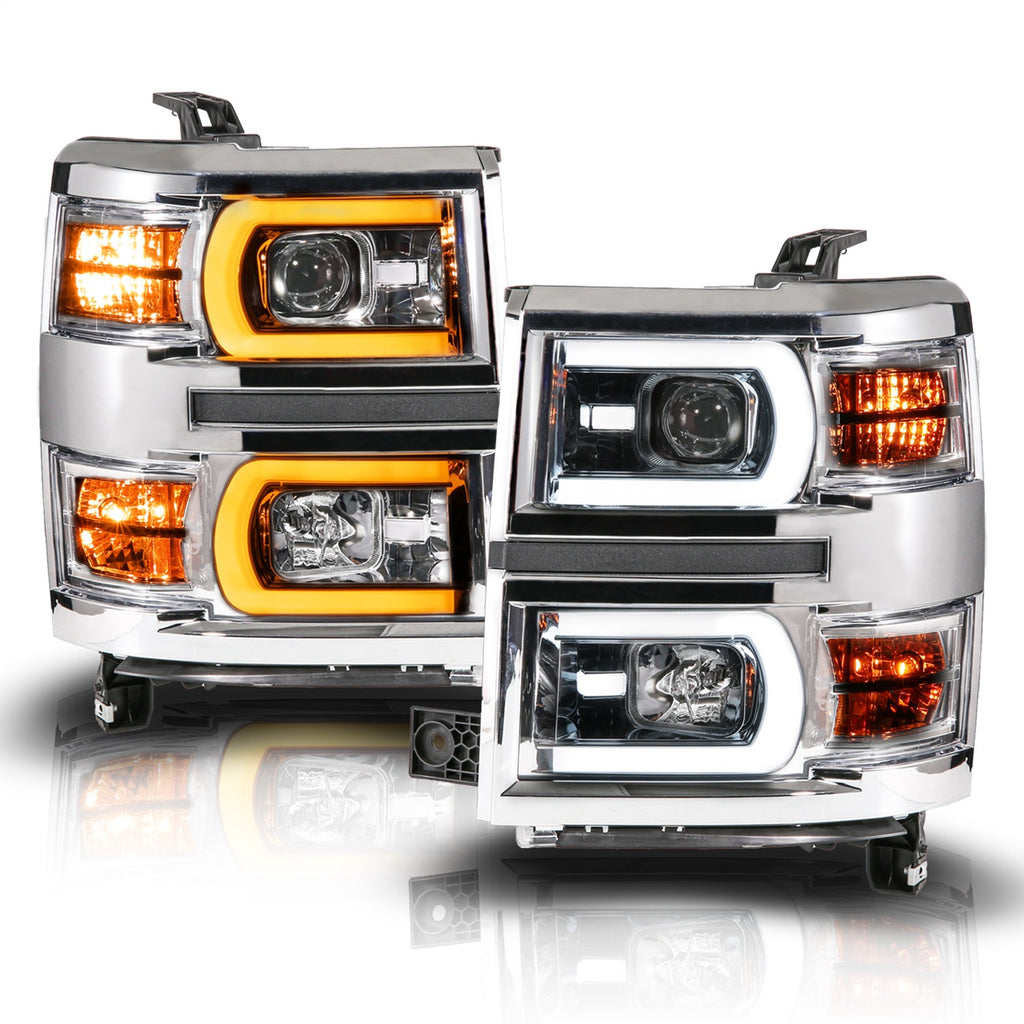 Anzo USA 111618 LED Projector Headlight Fits 14-15 Silverado 1500