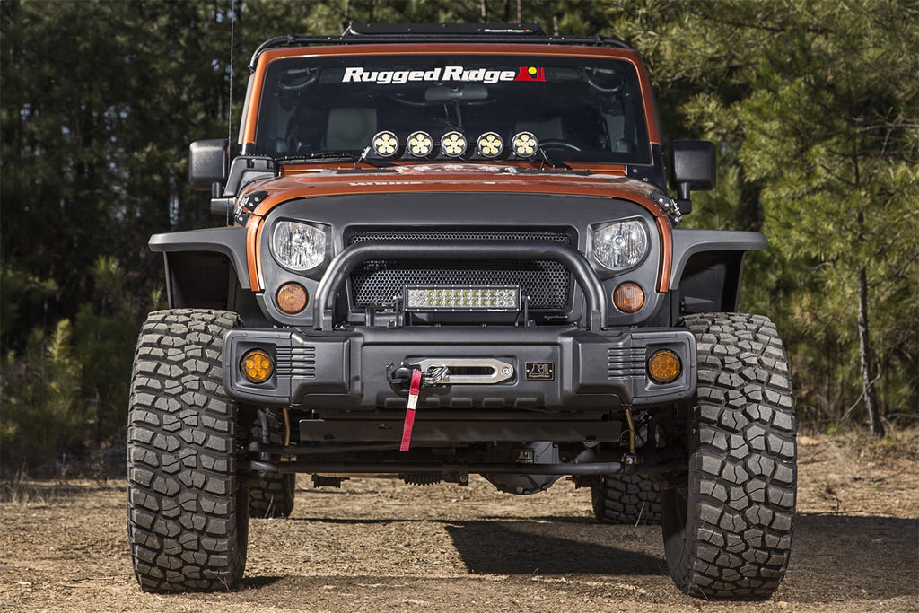 Rugged Ridge 11544.05 Spartacus Stubby Bumper Fits 07-18 Wrangler (JK)