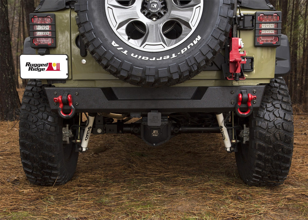 Rugged Ridge 11548.21 Spartan Rear Bumper Fits 07-18 Wrangler (JK)