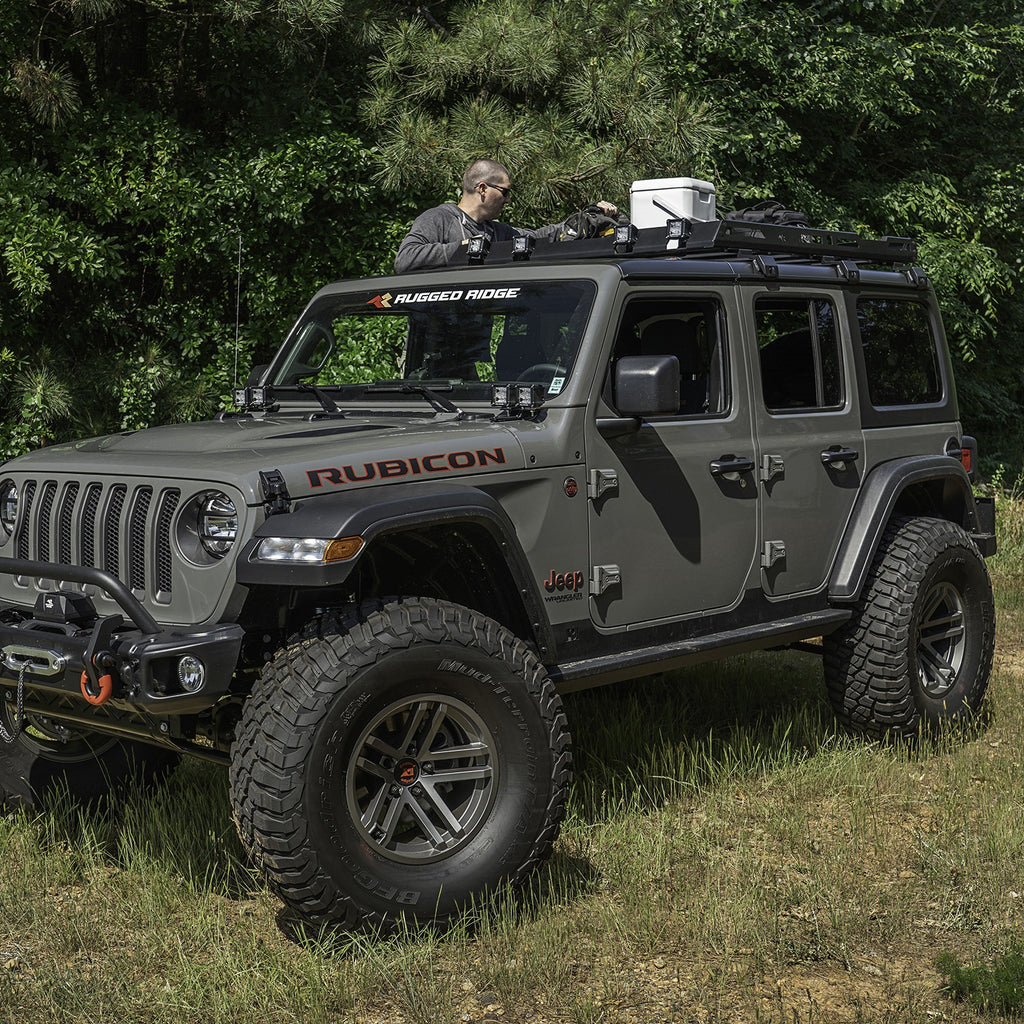 Rugged Ridge 11703.04 Roof Rack Fits 18-24 Wrangler (JL)
