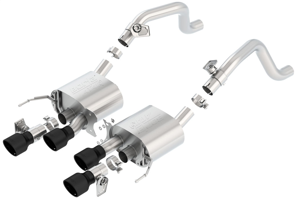 Borla 11856CB ATAK Axle-Back Exhaust System Fits 14-19 Corvette