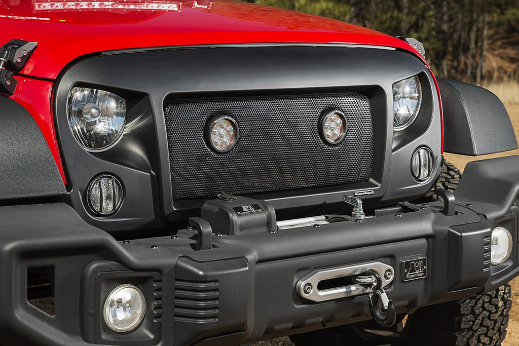 Rugged Ridge 12034.35 Spartan Grille Insert Kit Fits 07-18 Wrangler (JK)