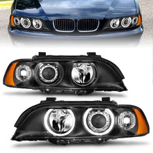 Load image into Gallery viewer, Anzo USA 121017 Projector Headlight Set w/Halo Fits 97-01 525i 528i 530i 540i