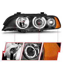 Load image into Gallery viewer, Anzo USA 121017 Projector Headlight Set w/Halo Fits 97-01 525i 528i 530i 540i