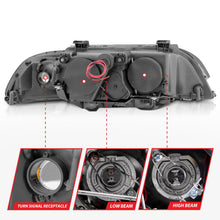 Load image into Gallery viewer, Anzo USA 121017 Projector Headlight Set w/Halo Fits 97-01 525i 528i 530i 540i