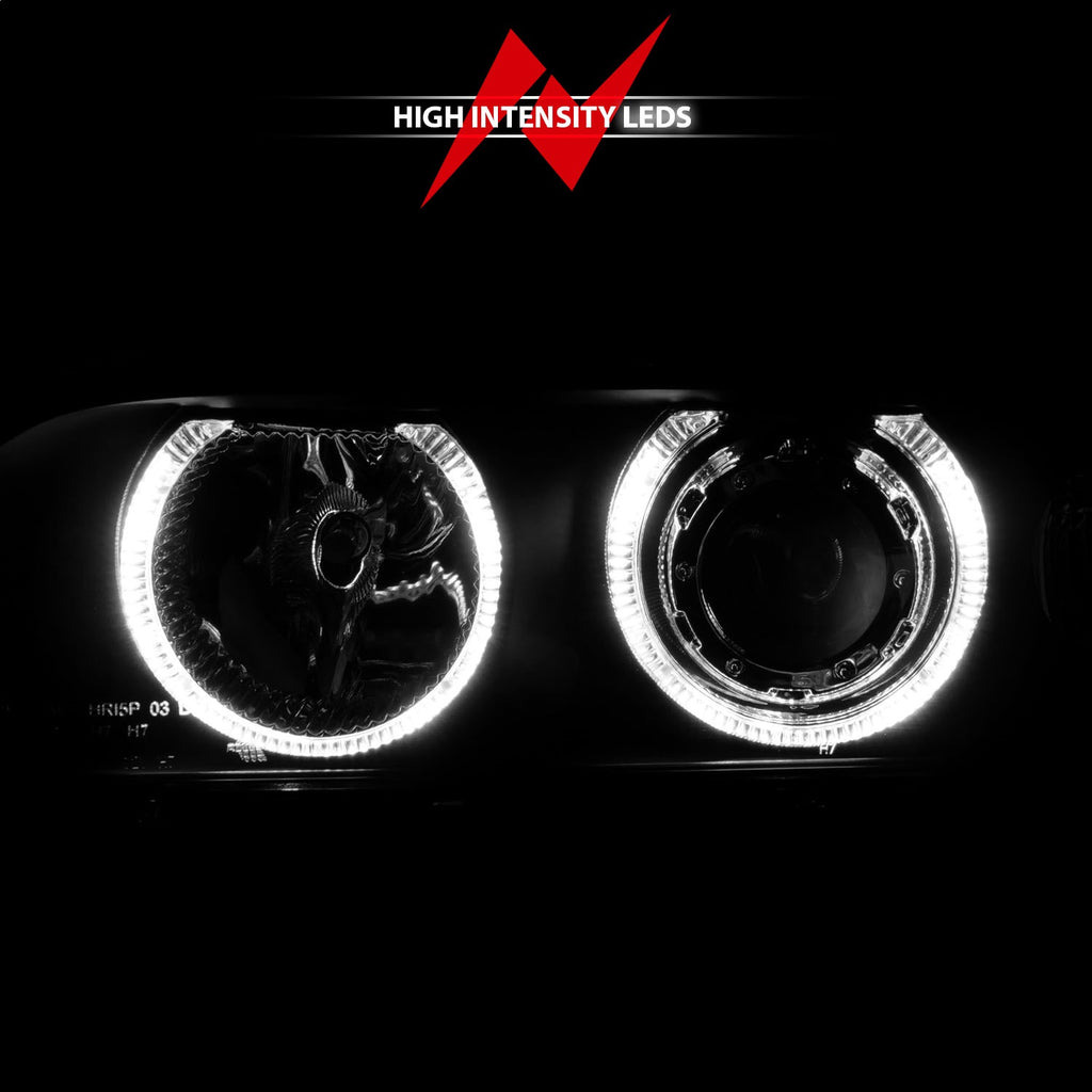 Anzo USA 121017 Projector Headlight Set w/Halo Fits 97-01 525i 528i 530i 540i