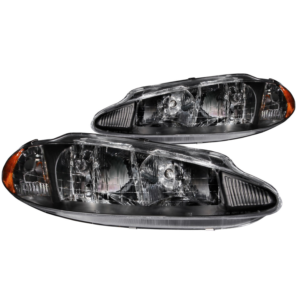 Anzo USA 121027 Crystal Headlight Set Fits 98-04 Intrepid