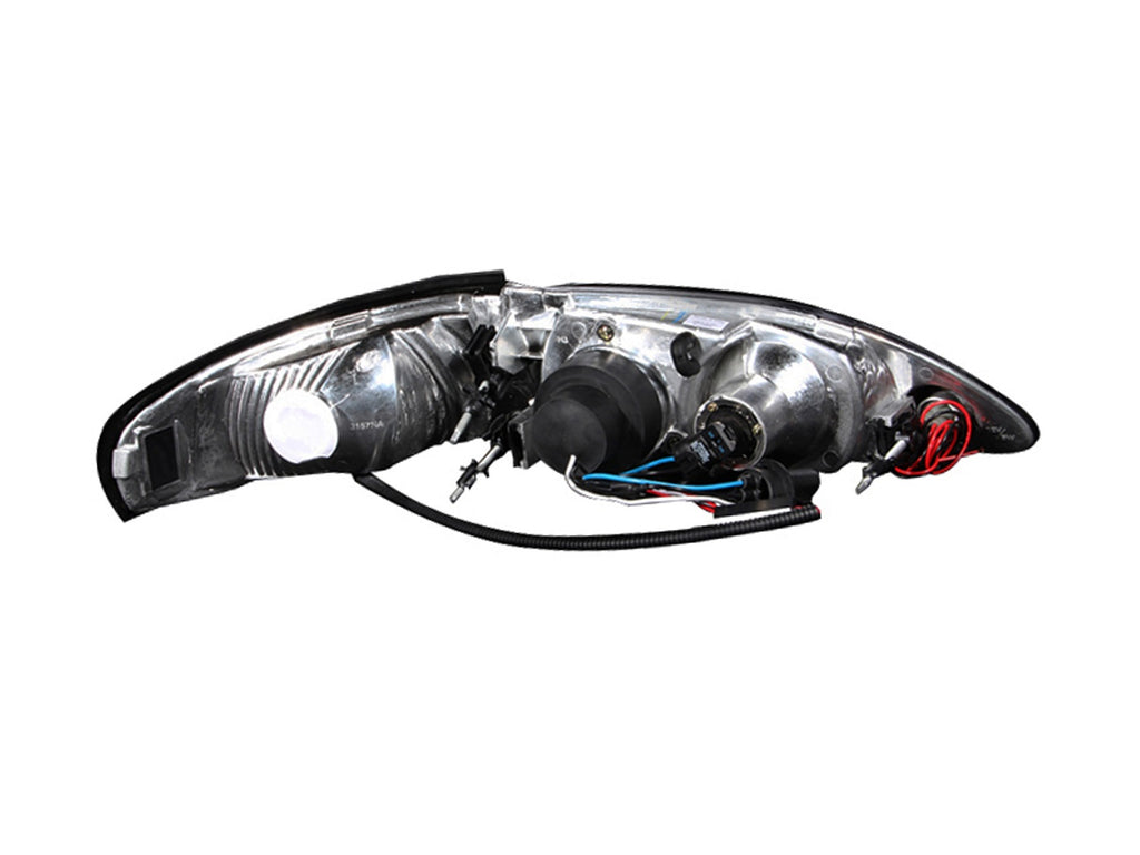 Anzo USA 121039 Projector Headlight Set w/Halo Fits 94-98 Mustang