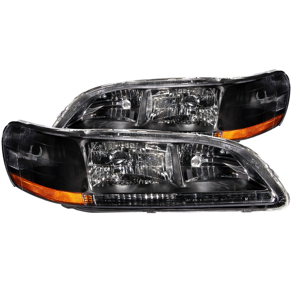 Anzo USA 121052 Crystal Headlight Set Fits 98-02 Accord