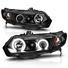 Load image into Gallery viewer, Anzo USA 121062 Projector Headlight Set w/Halo Fits 06-11 Civic