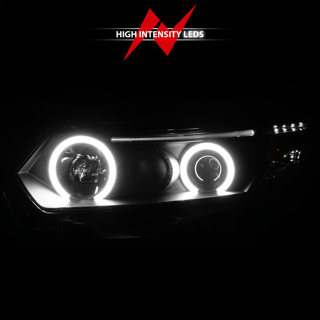 Anzo USA 121062 Projector Headlight Set w/Halo Fits 06-11 Civic