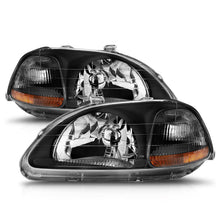 Load image into Gallery viewer, Anzo USA 121067 Crystal Headlight Set Fits 96-98 Civic