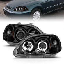 Load image into Gallery viewer, Anzo USA 121068 Projector Headlight Set w/Halo Fits 96-98 Civic