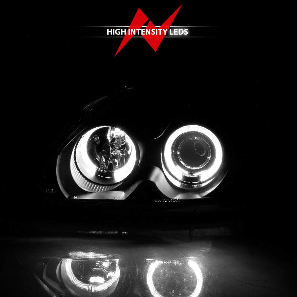 Anzo USA 121068 Projector Headlight Set w/Halo Fits 96-98 Civic