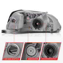 Load image into Gallery viewer, Anzo USA 121070 Crystal Headlight Set Fits 99-00 Civic