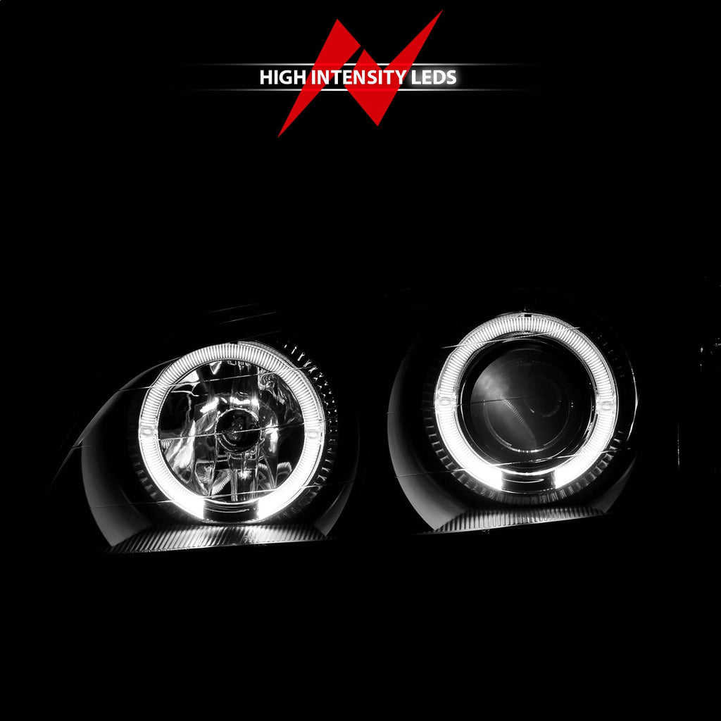 Anzo USA 121077 Projector Headlight Set w/Halo Fits 00-04 I30 I35