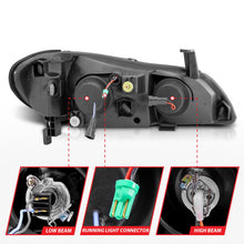 Load image into Gallery viewer, Anzo USA 121078 Projector Headlight Set w/Halo Fits 00-04 I30 I35