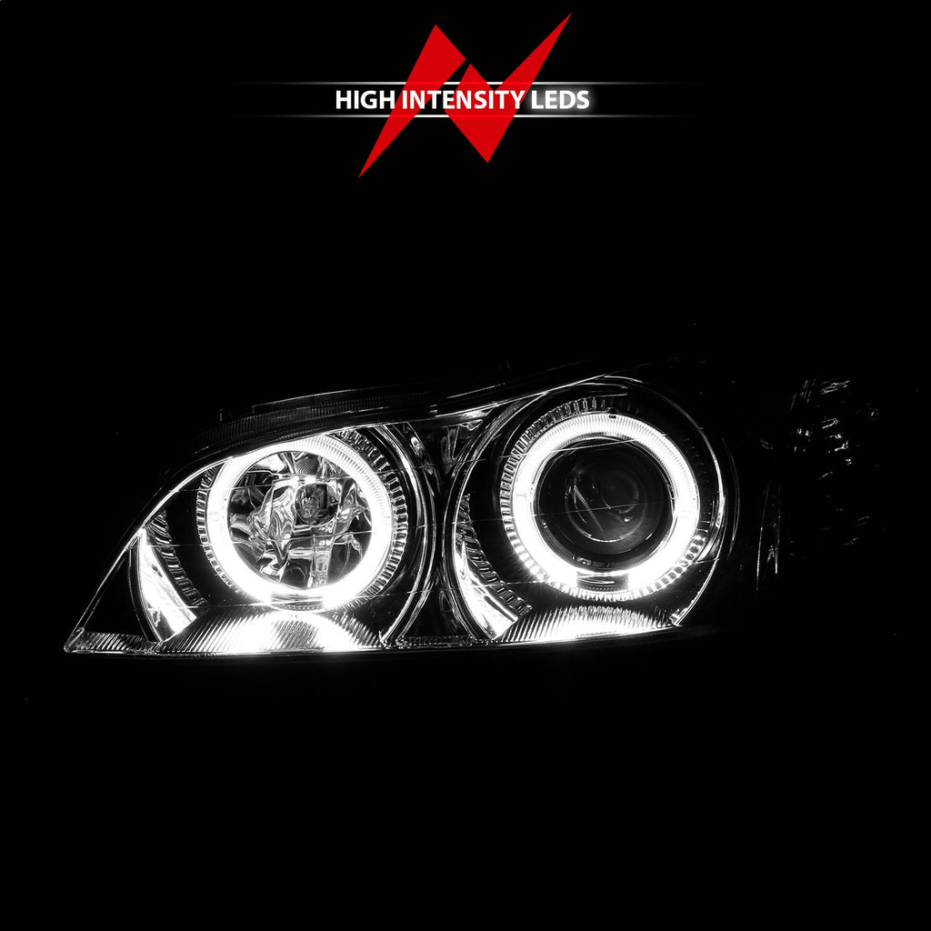 Anzo USA 121078 Projector Headlight Set w/Halo Fits 00-04 I30 I35
