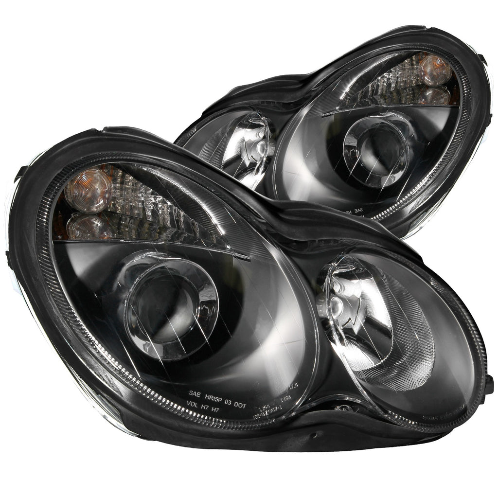 Anzo USA 121079 Projector Headlight Set Fits 01-07 C230 C240 C280 C320
