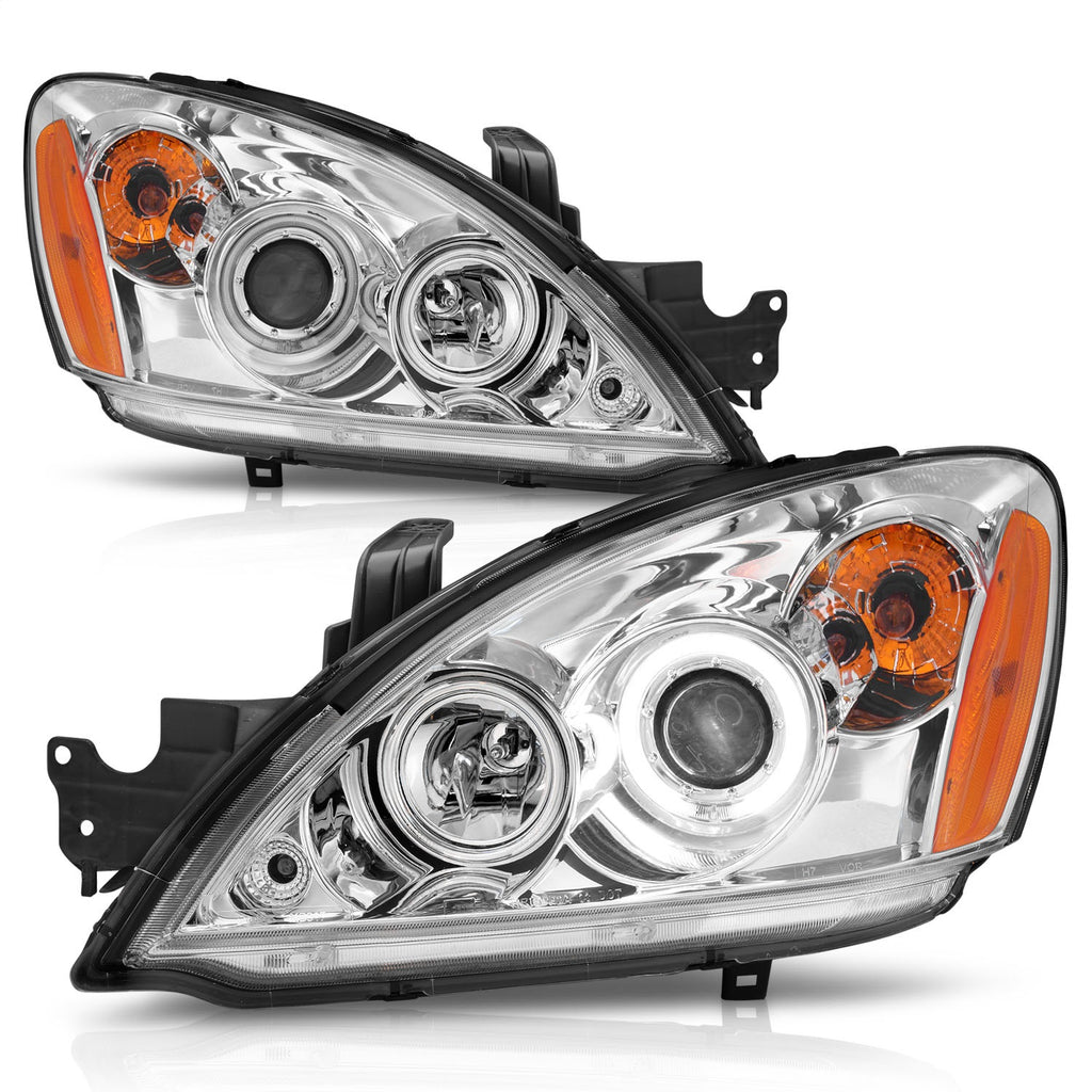 Anzo USA 121103 Projector Headlight Set w/Halo Fits 04-06 Lancer