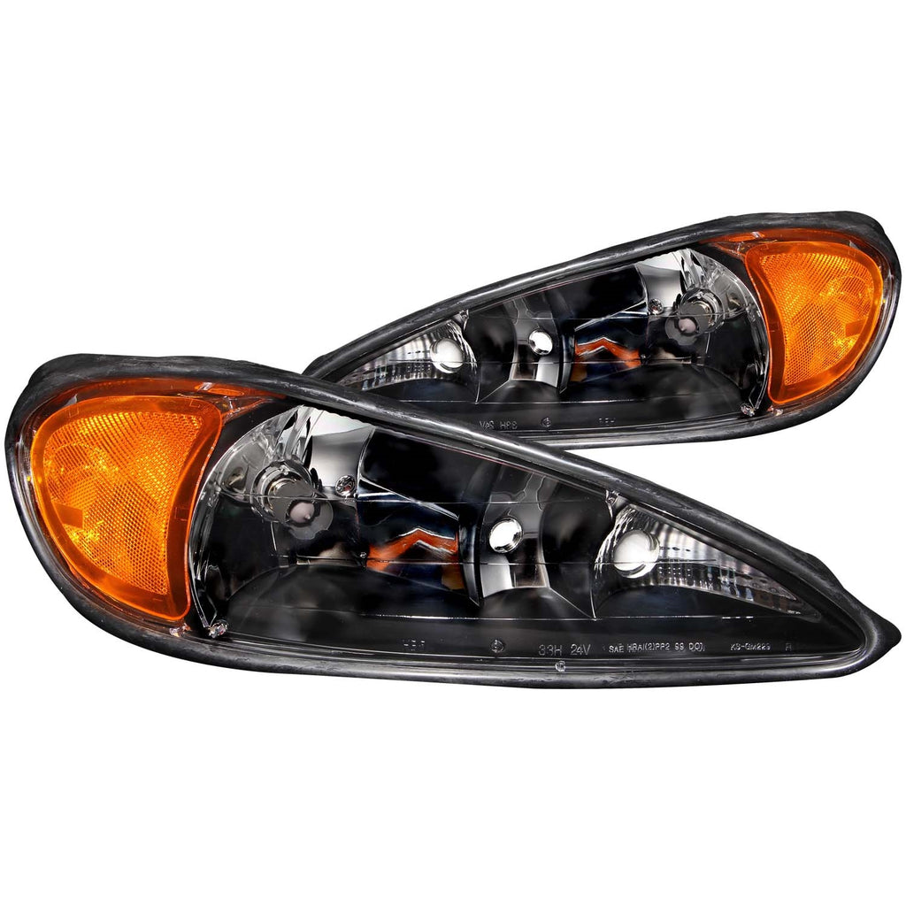 Anzo USA 121116 Crystal Headlight Set Fits 99-05 Grand Am