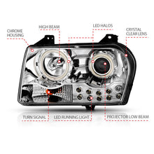 Load image into Gallery viewer, Anzo USA 121136 Projector Headlight Set w/Halo Fits 05-10 300