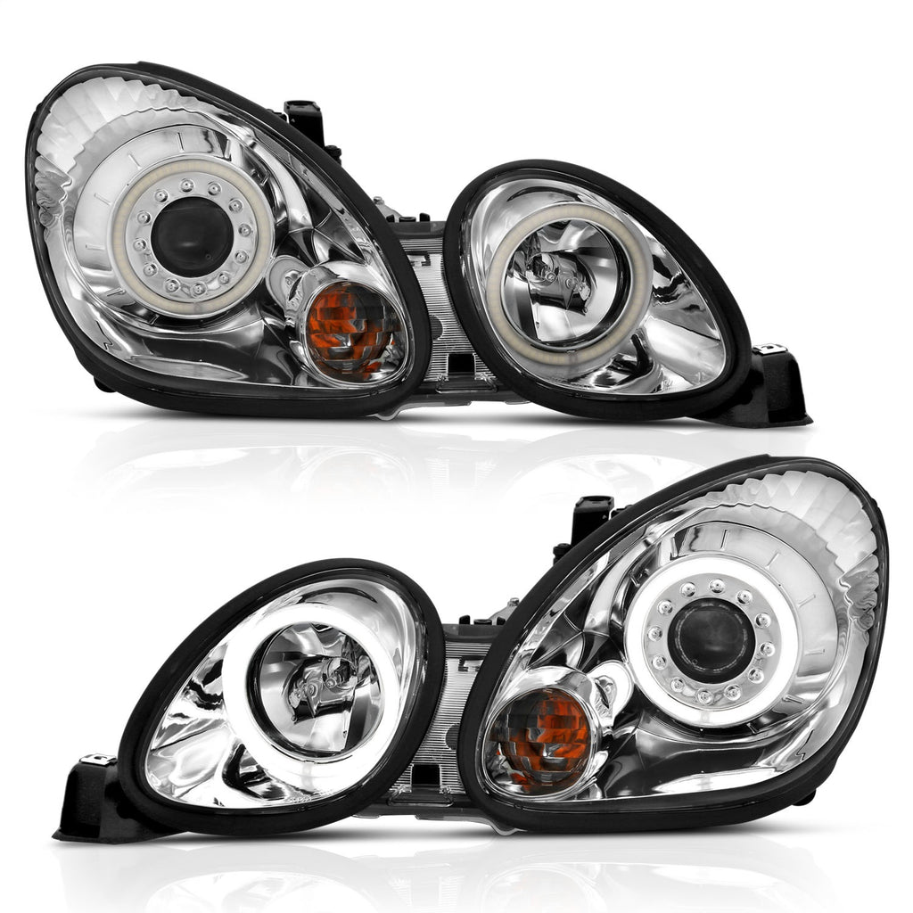 Anzo USA 121143 Projector Headlight Set w/Halo Fits 98-05 GS300 GS400 GS430