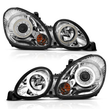 Load image into Gallery viewer, Anzo USA 121143 Projector Headlight Set w/Halo Fits 98-05 GS300 GS400 GS430