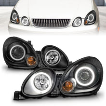Load image into Gallery viewer, Anzo USA 121144 Projector Headlight Set w/Halo Fits 98-05 GS300 GS400 GS430