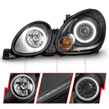 Load image into Gallery viewer, Anzo USA 121144 Projector Headlight Set w/Halo Fits 98-05 GS300 GS400 GS430