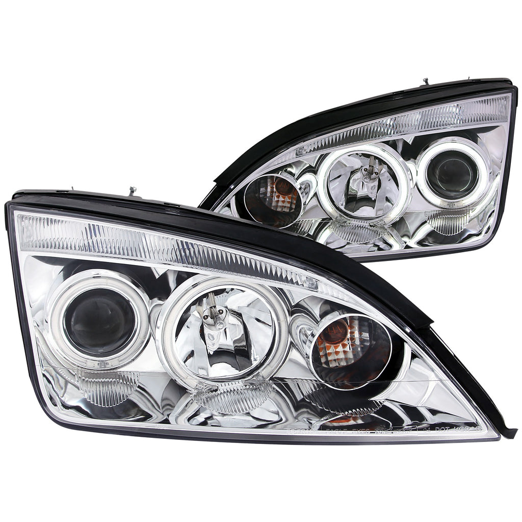 Anzo USA 121168 Projector Headlight Set w/Halo Fits 05-06 Focus