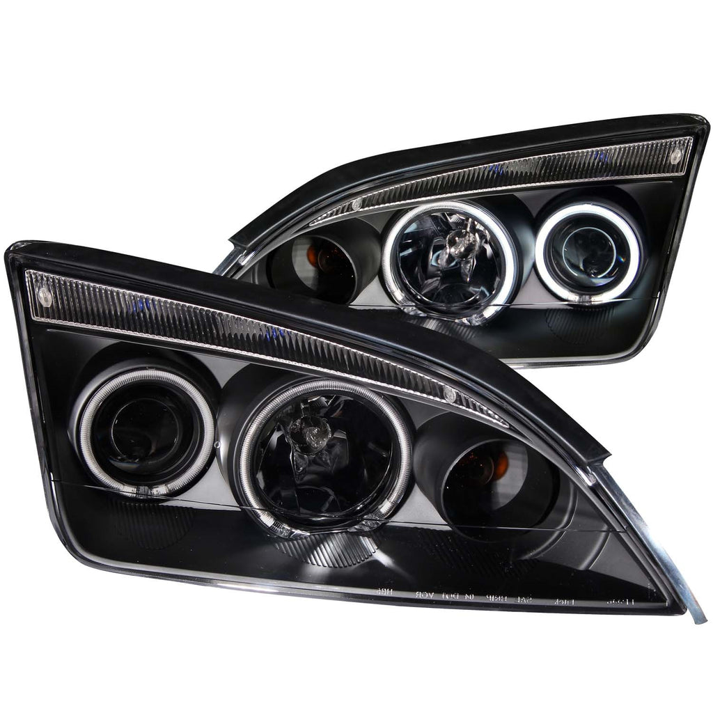 Anzo USA 121198 Projector Headlight Set w/Halo Fits 05-06 Focus