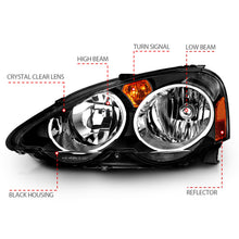 Load image into Gallery viewer, Anzo USA 121209 Crystal Headlight Set Fits 02-04 RSX
