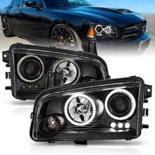 Load image into Gallery viewer, Anzo USA 121218 Projector Headlight Set w/Halo Fits 06-10 Charger