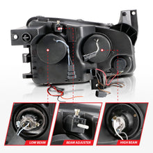 Load image into Gallery viewer, Anzo USA 121218 Projector Headlight Set w/Halo Fits 06-10 Charger