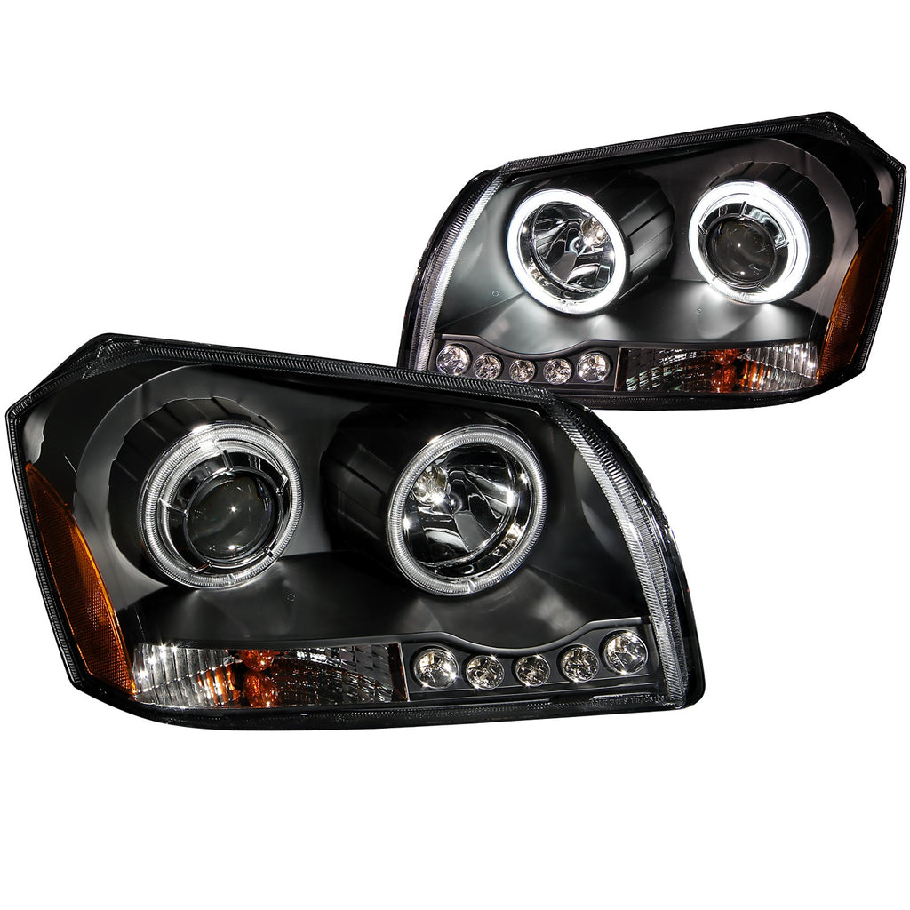 Anzo USA 121220 Projector Headlight Set w/Halo Fits 05-07 Magnum