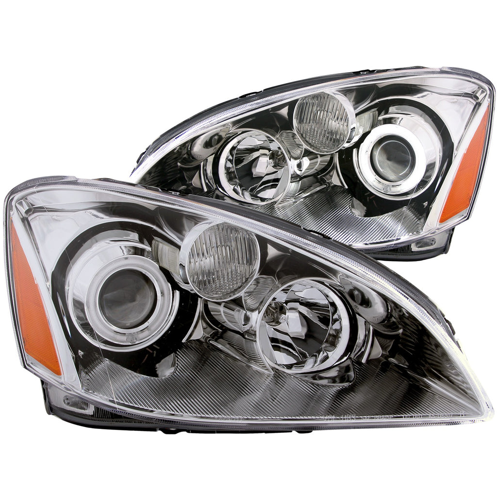 Anzo USA 121226 Projector Headlight Set w/Halo Fits 02-04 Altima