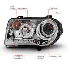 Load image into Gallery viewer, Anzo USA 121250 Projector Headlight Set w/Halo Fits 05-10 300