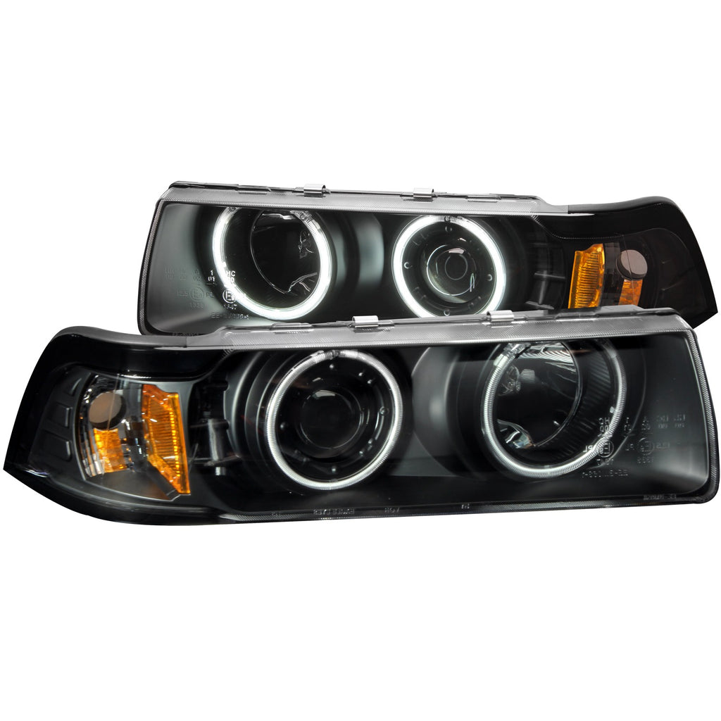 Anzo USA 121267 Projector Headlight Set w/Halo Fits 92-98 318i 320i 325i 328i