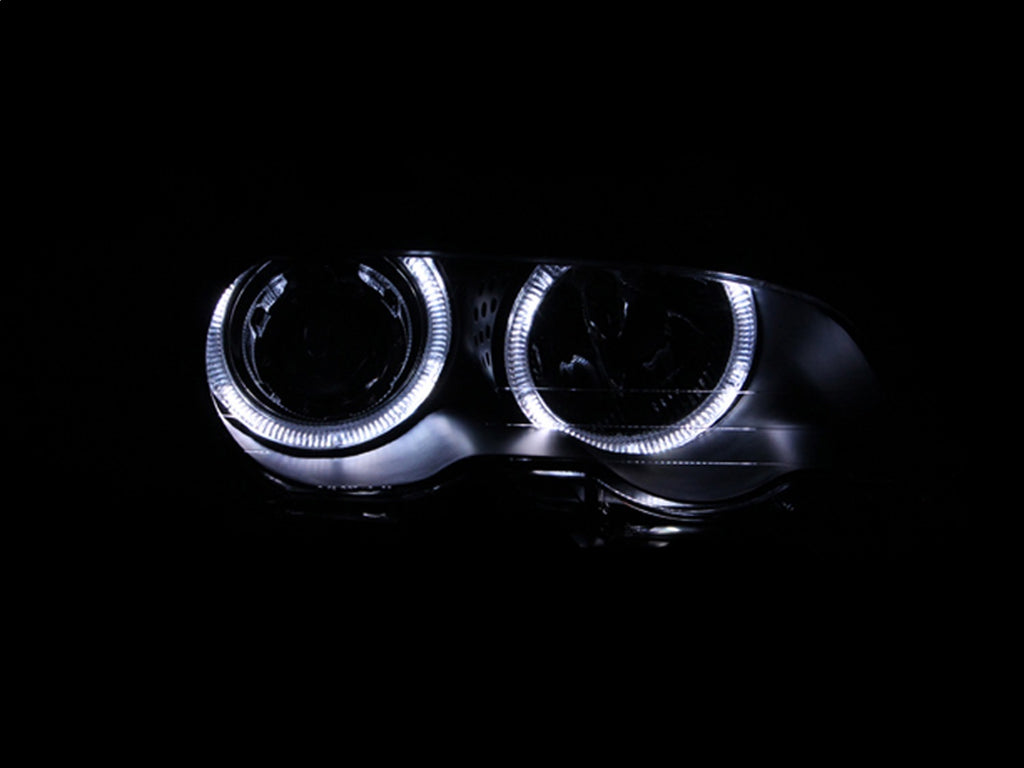 Anzo USA 121269 Projector Headlight Set w/Halo Fits 323Ci 325Ci 328Ci 330Ci M3
