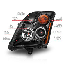 Load image into Gallery viewer, Anzo USA 121276 Projector Headlight Set w/Halo Fits 07-12 Sentra