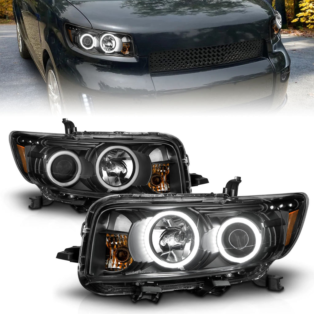 Anzo USA 121280 Projector Headlight Set w/Halo Fits 08-10 xB