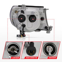 Load image into Gallery viewer, Anzo USA 121282 Projector Headlight Set w/Halo Fits 05-11 Tacoma